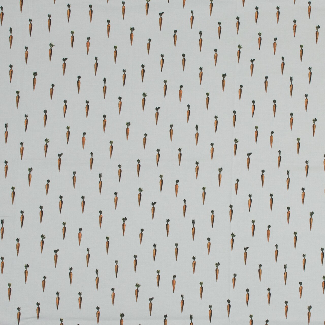 1 Yard Stretch Cotton Sateen White Carrots Carrots of the Hamakua Coast Print Aloha Collection